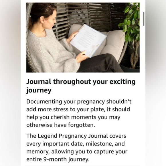 Pregnancy Journal & Memory Book Great First Time Mom Gift Keepsake Rose Gold NIP - Picture 7 of 16